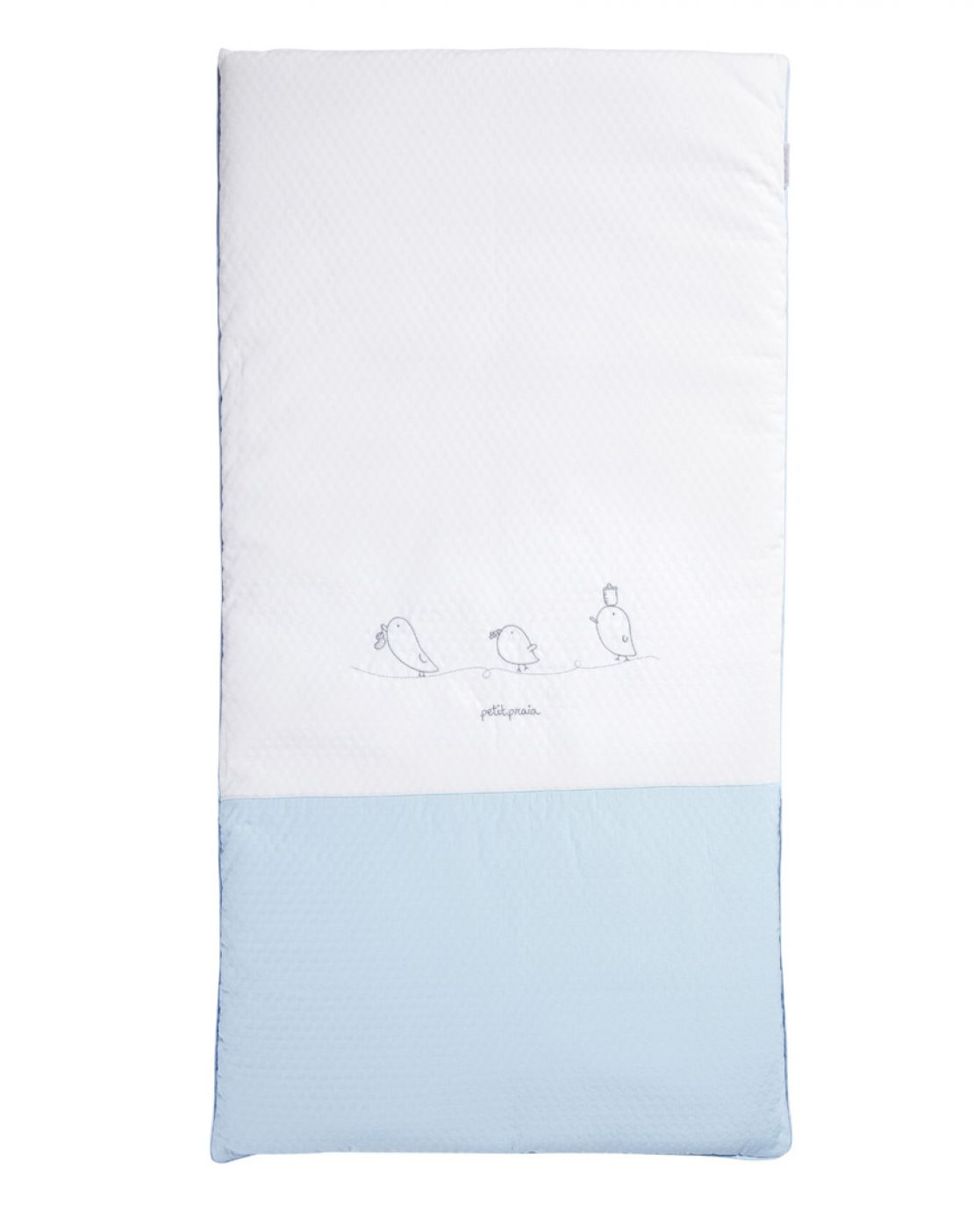 Colcha + protector cuna<br>PIU PIU AZUL