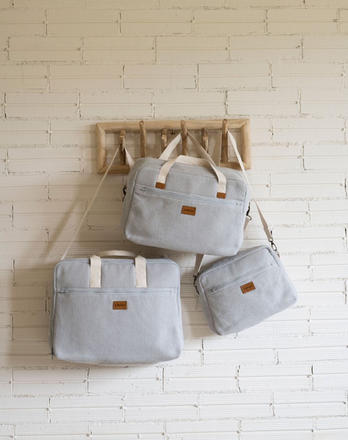 Bolso WALK<br>WAFFLE PERLA