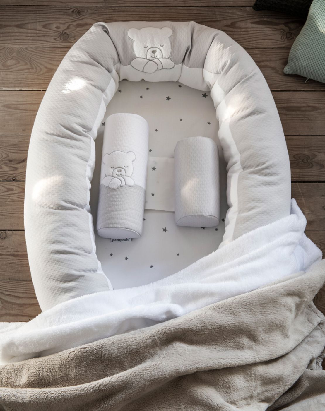 Cojín antivuelco<br> TEDDY GRIS