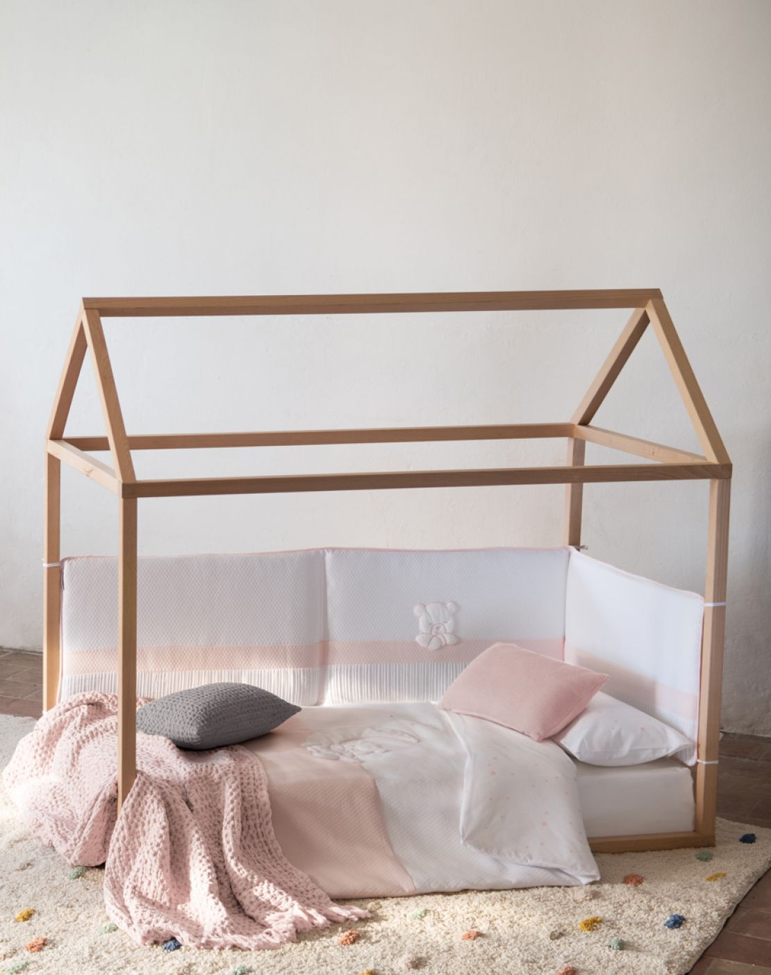 Cojines<br> BEE ROSA PASTEL