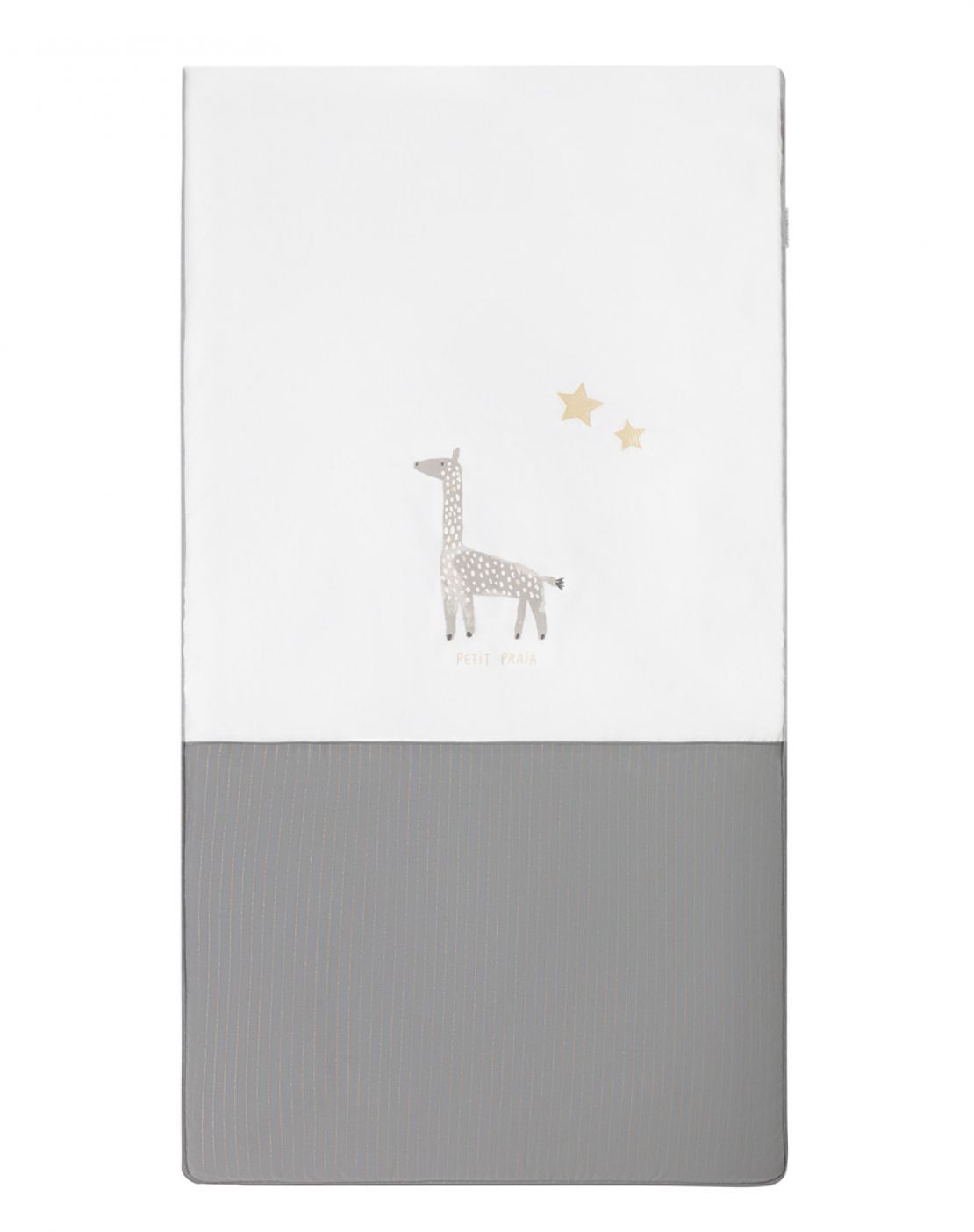 Colcha + protector cuna<br>RITA GRIS