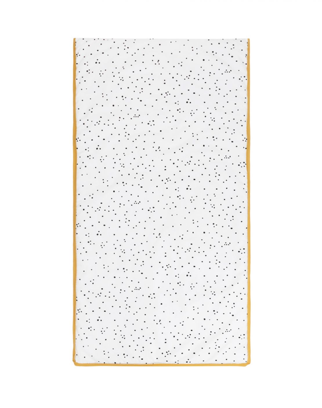 Colcha + protector cuna<br>SPOTS NEGRO