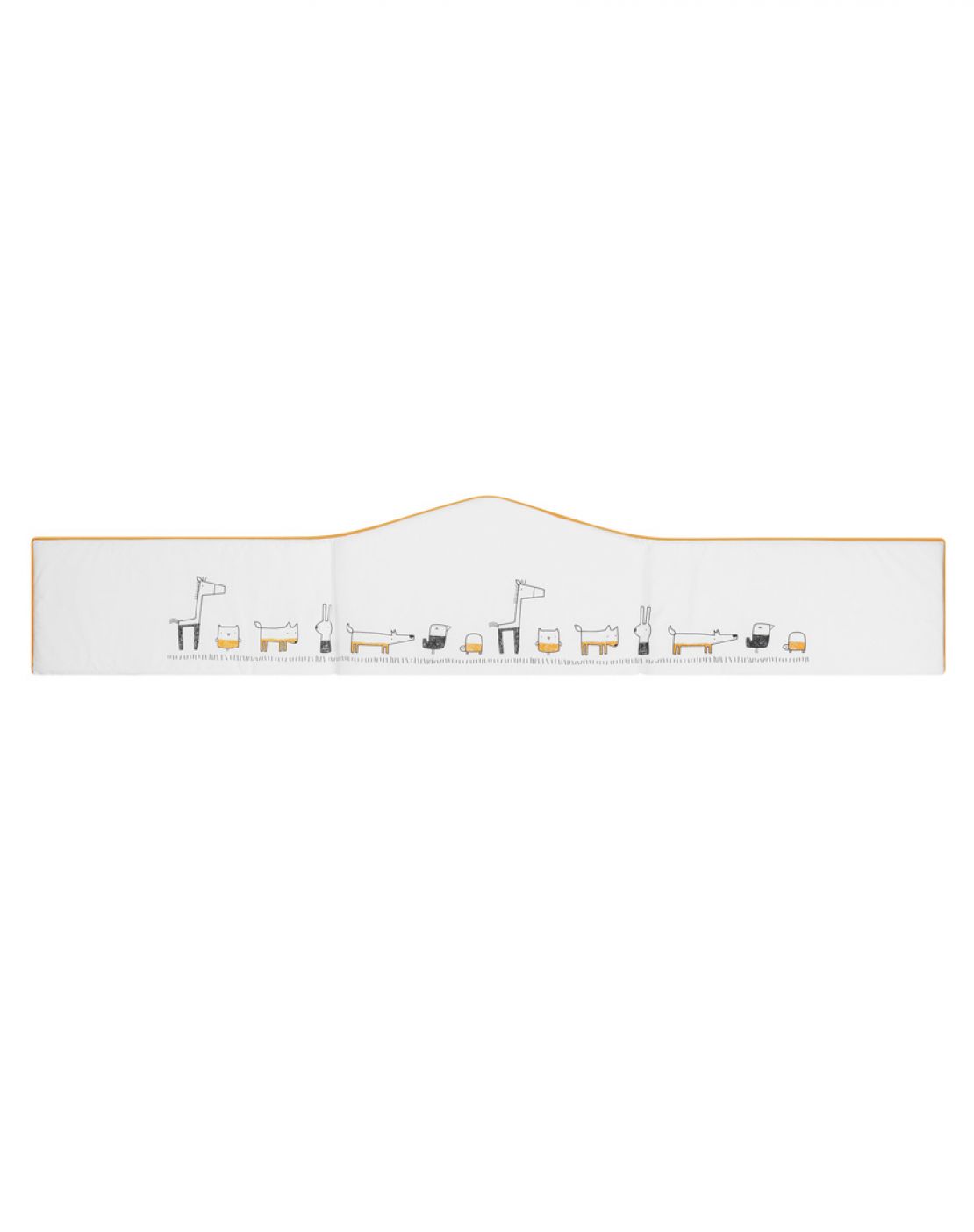 Colcha + protector cuna<br>SPOTS NEGRO