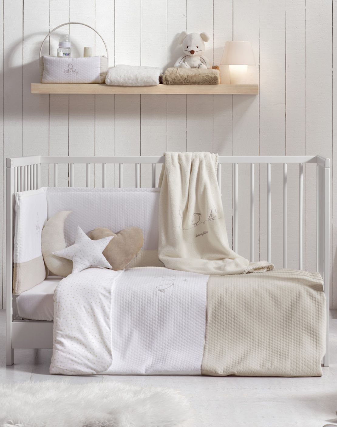 Duvet cover for crib<br>PIU PIU BEIGE