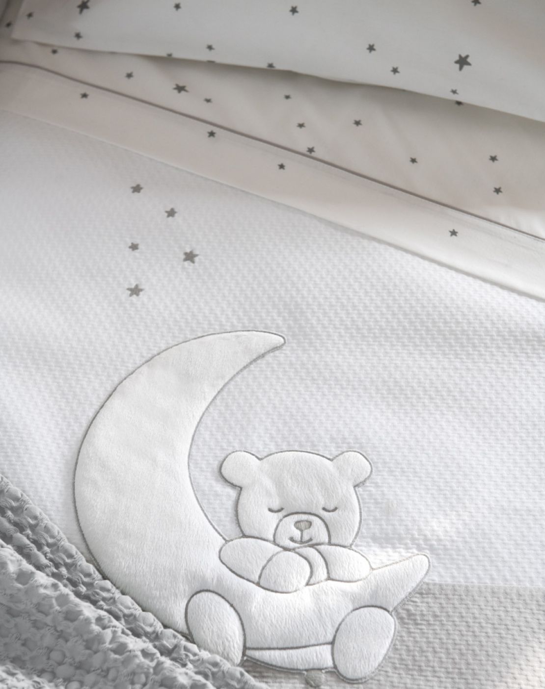 Juego sábanas<br> TEDDY GRIS