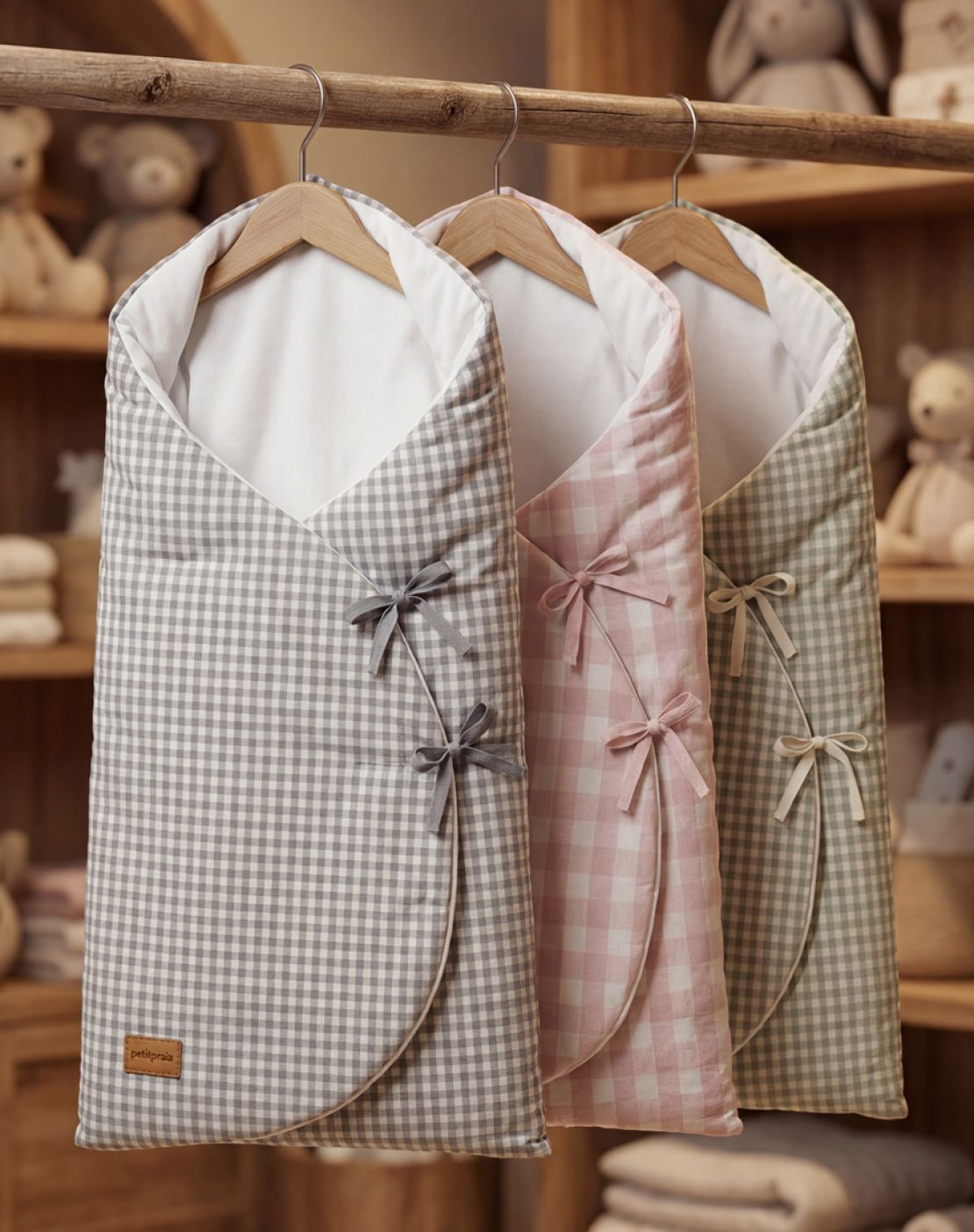Saco capazo MIMO<br>CHECKS GRIS